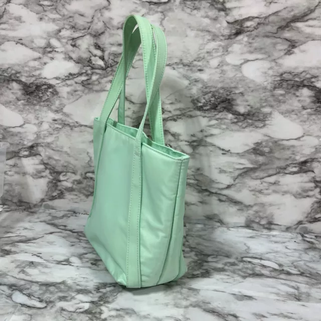 Nordstrom BP. Tote Bag Womens Medium Mint Green Imitation Leather Lightweight 2