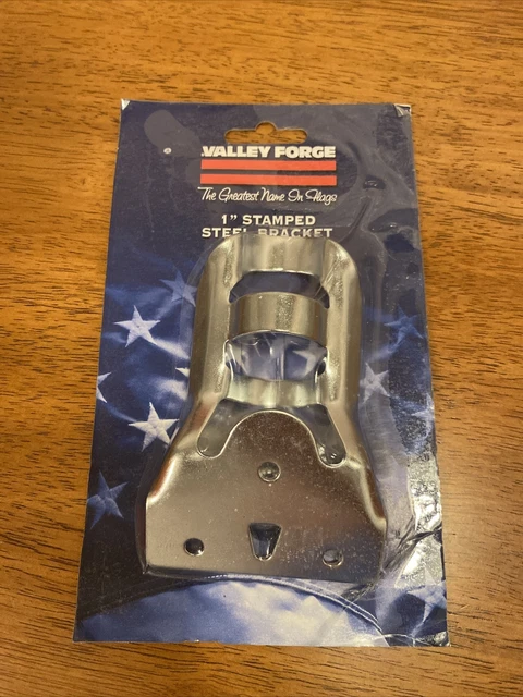 SB3-1 VALLEY FORGE 1" Stamped Steel Flag Pole Bracket w/ Screws Flagpole Holder