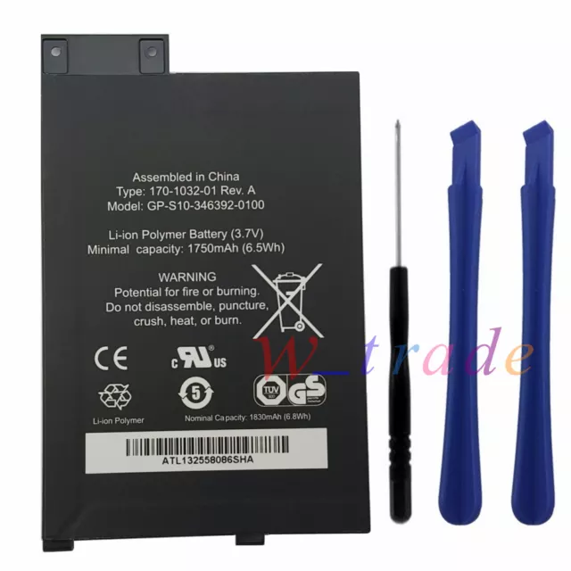 New Battery 170-1032-01 GP-S10-346392-0100 for Amazon Kindle 3 Keyboard D00901