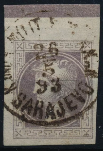 ÖSTERREICH 1893 Zeitungsmarke, RAND! Mit SARAJEVO Stempel. (BOSNIA)