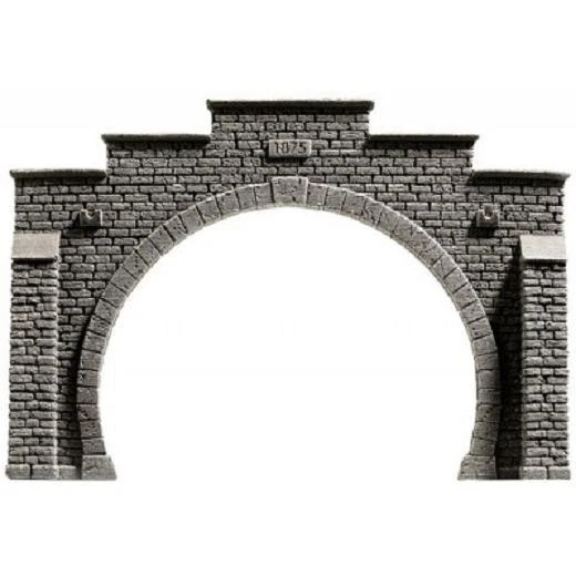 Noch H0 58052 - Portail de Tunnel, 2-gleisig, 21 X 14 CM Produit Neuf