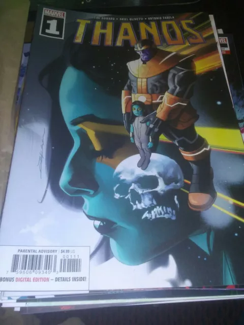 Thanos #1  Marvel Comic 1st Print 2019  Howard Olivetti Fabela main cover