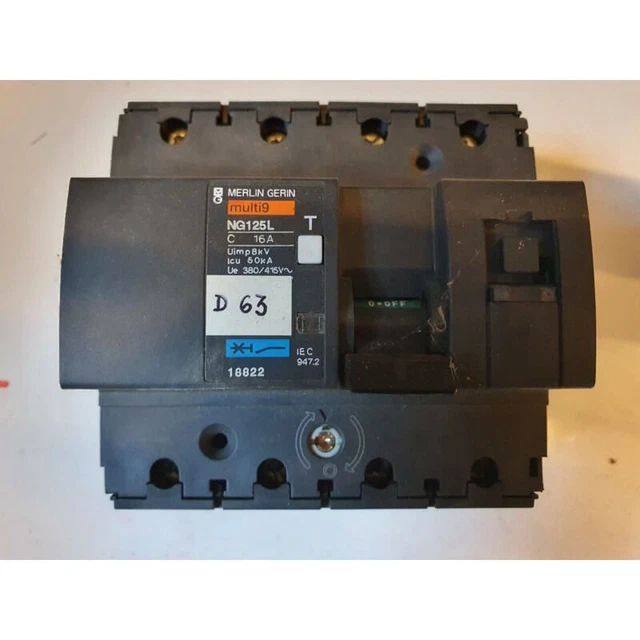Disjoncteur Modulaire Merlin Gerin (Schneider) NG125L Courant Nominal C32 - Occasion En Bon état