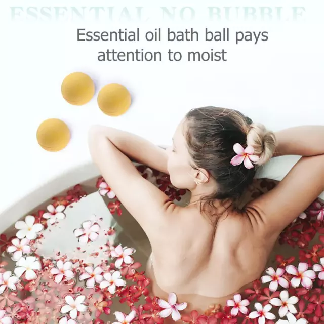 20g Plants Bath Salt Ball Body Skin Ease Relax Bubble Shower Bombs (Yellow 3