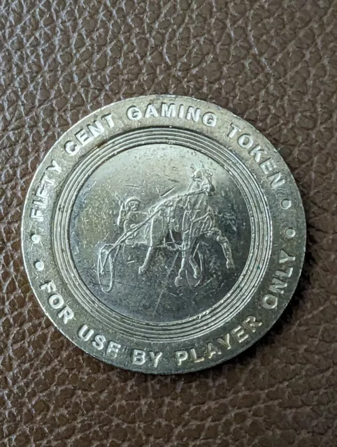 Dover Downs Delaware Casino  Fifty 50 Cent Gaming Token Horse With Cart
