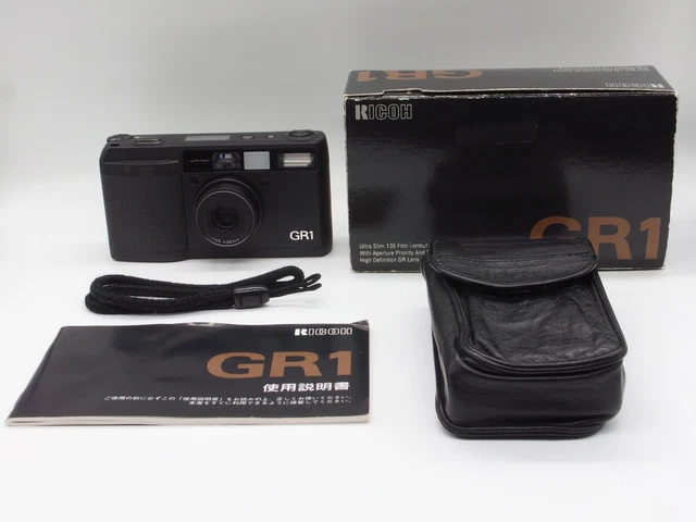 READ [EXC+5 IN BOX] Ricoh GR1 BLACK Point & Shoot 35mm Film Camera FROM JAPAN 2