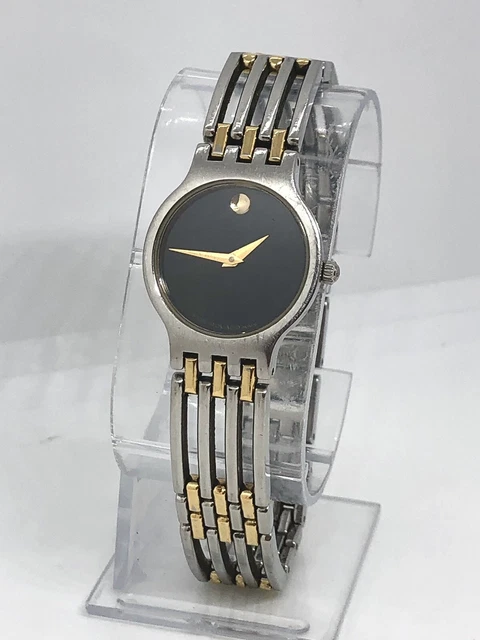 Orologio Movado Esperanza Due Toni Vintage Donna Cristallo Zaffiro 0606044 23mm