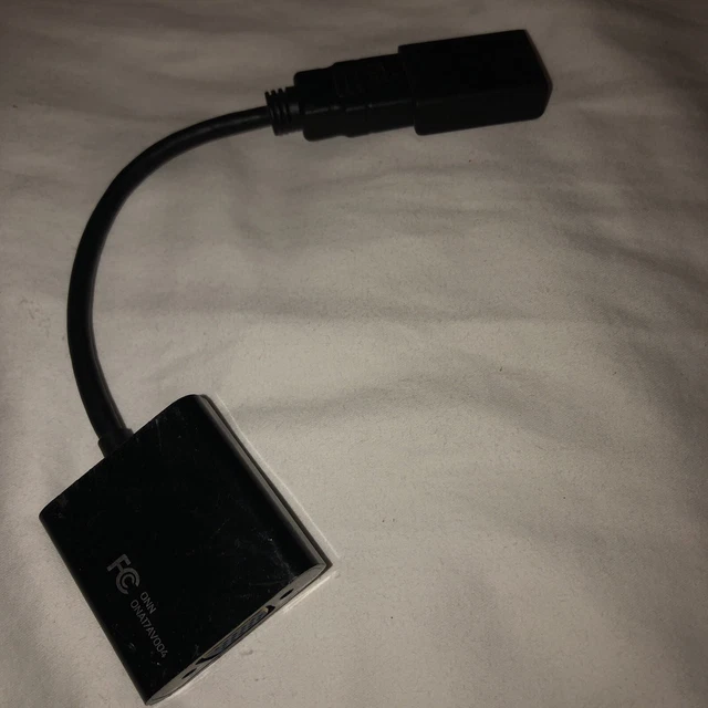 HDMI TO VGA Adapter Connect HDMI Device to VGA Monitor/Projector, Onn