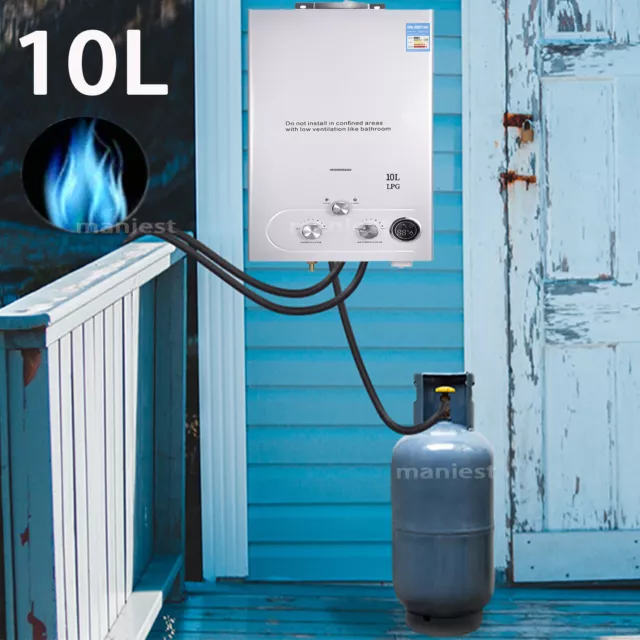 10L LPG Propan Warmwasserbereiter Durchlauferhitzer Wasserspeicher gasheizung