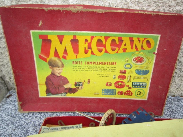 Ancien Petit Lot De Meccano Métal - France (Très Bon état)