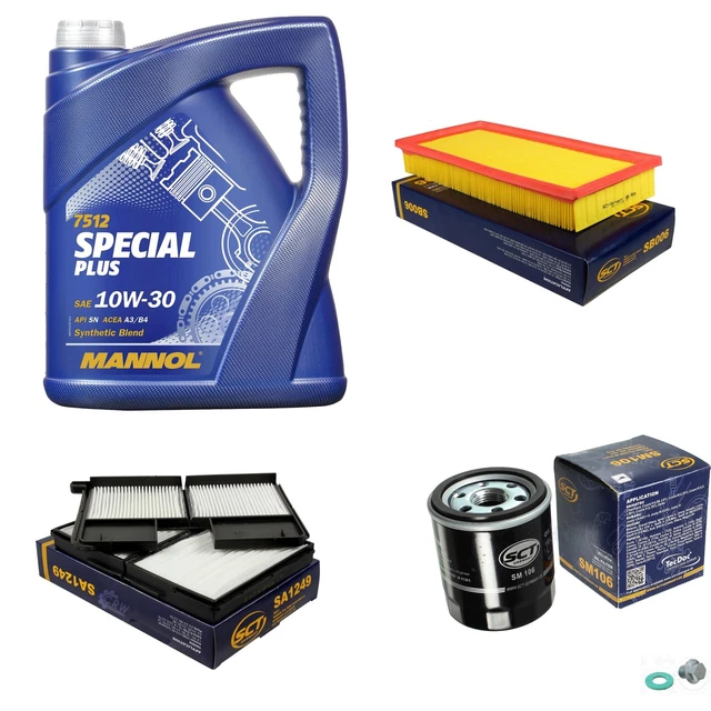 SCT Pacchetto Revisione Germania MANNOL Speciale Plus 10W-30 5L per Toyota