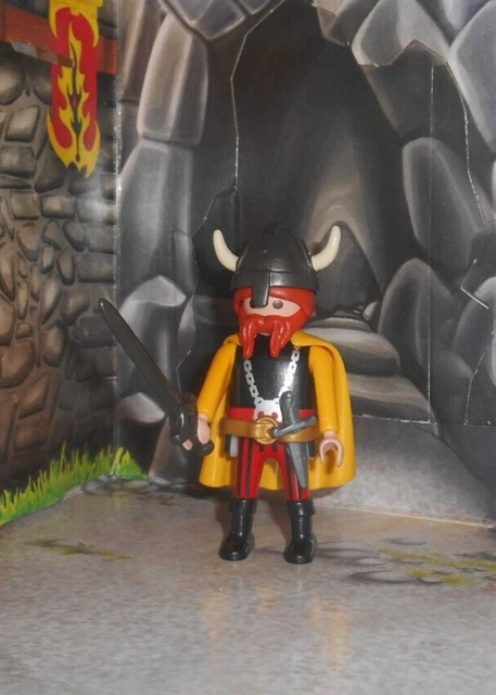 FIGURINE PLAYMOBIL CHEVALIER Cheval Medieval Château EUR 3,99 - FR
