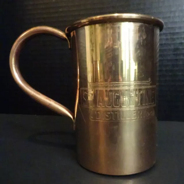 St Augustine Distillery Co. Solid Copper Collectible Mug Cup
