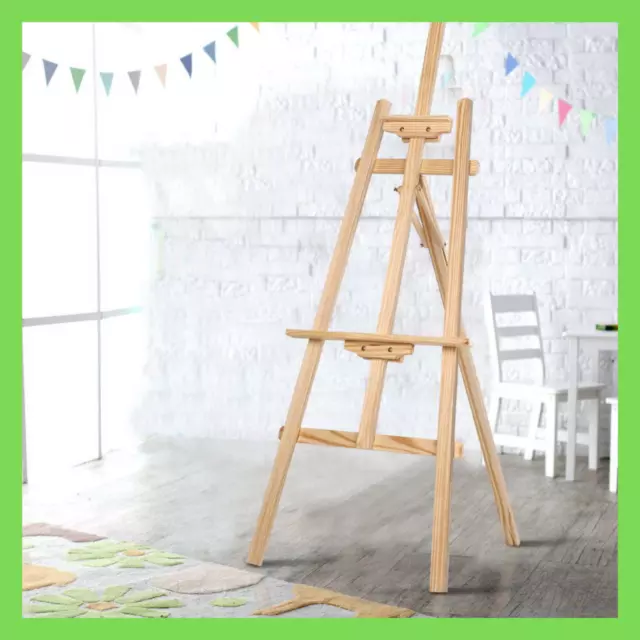 Adjustable Height Wooden Tripod Artist Sketch Oil Painting Easel Stand Art  Rack