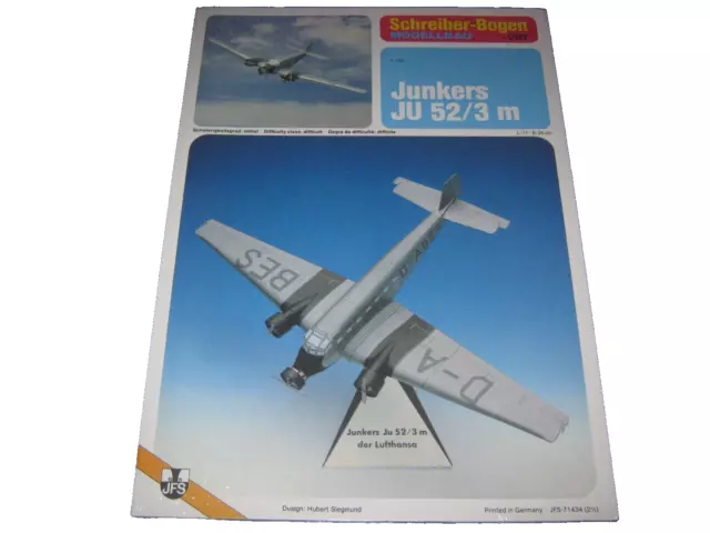 Schreiber-Bogen Modellbau: Junkers JU 52/3 m, 1:100, NEU, OVP