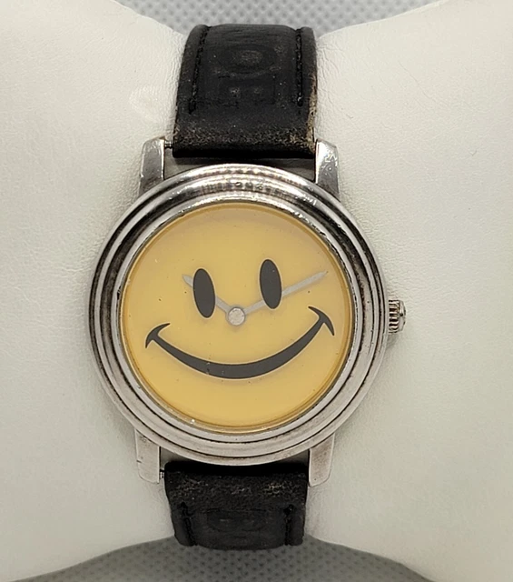 UNISEX JOE BOXER By Timex Have a Nice Day 1995 Rotating Smiley Face