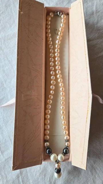 Collier Ras De Cou Perles Fantaisie Rousselet Paris - Années 50, 40 Cm, Occasion