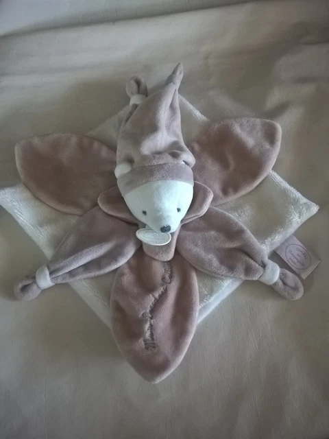 Doudou et Compagnie mon doudou collector ours plat gris petale DC2922 neuf