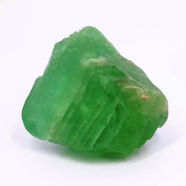 791 Ct Brazilian Natural Green Fluorite Uncut Certified Gemstone Rough