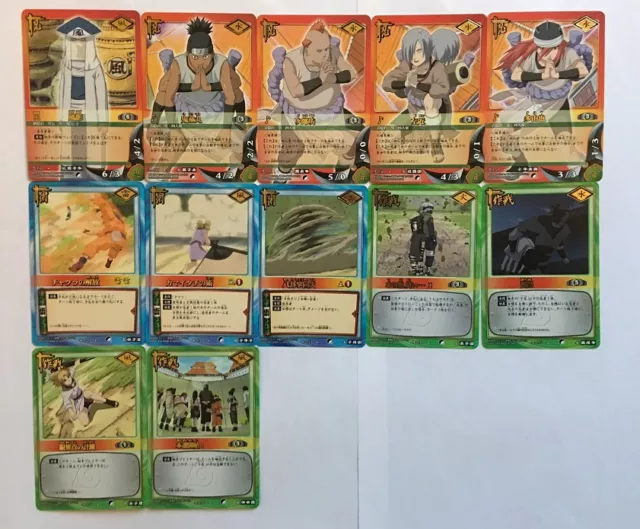 Naruto Card Game Rare Set Part 7 12/12