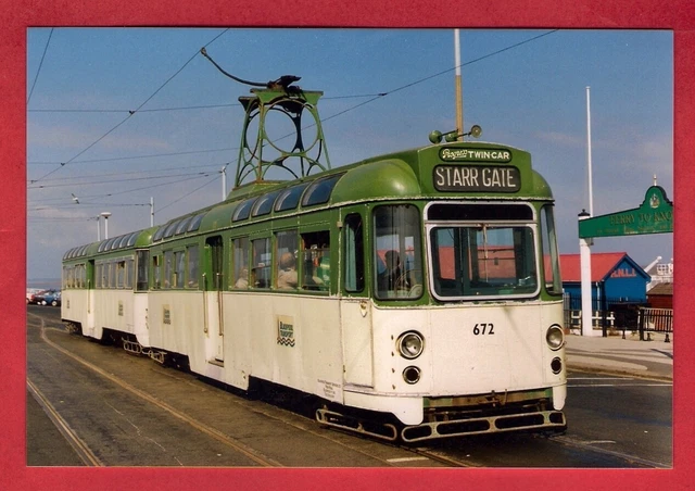 TRAM PHOTO - Blackpool 672+682 - 1935 English Electric Twin Car Set ...