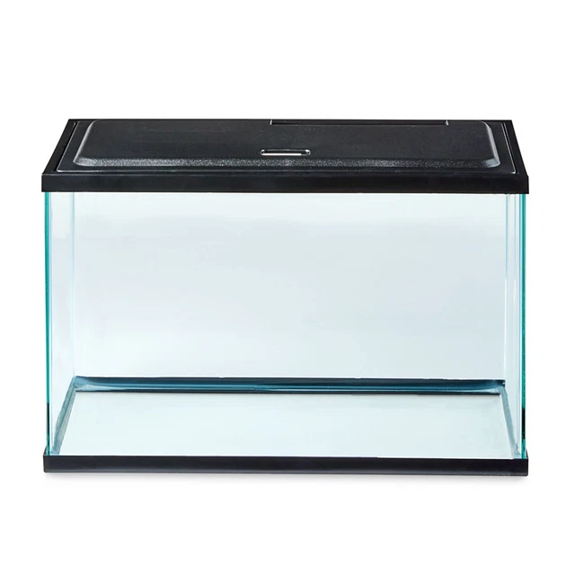 Aqua Culture 5-Gallon Glass Aquarium Fish Tank Starter Kit With Filter,LED Light