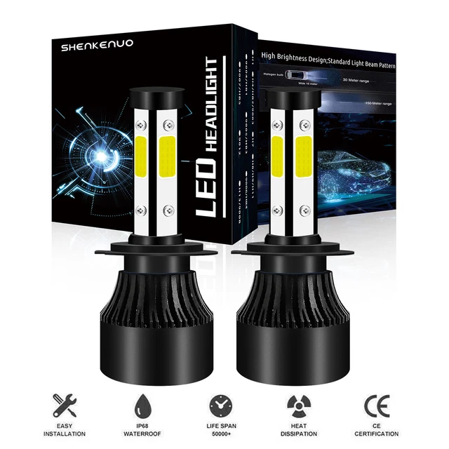 LED Headlight H7 Bulb Lights for Honda CBR1000RR 2004 2005 2006 2008-2016 Bulbs