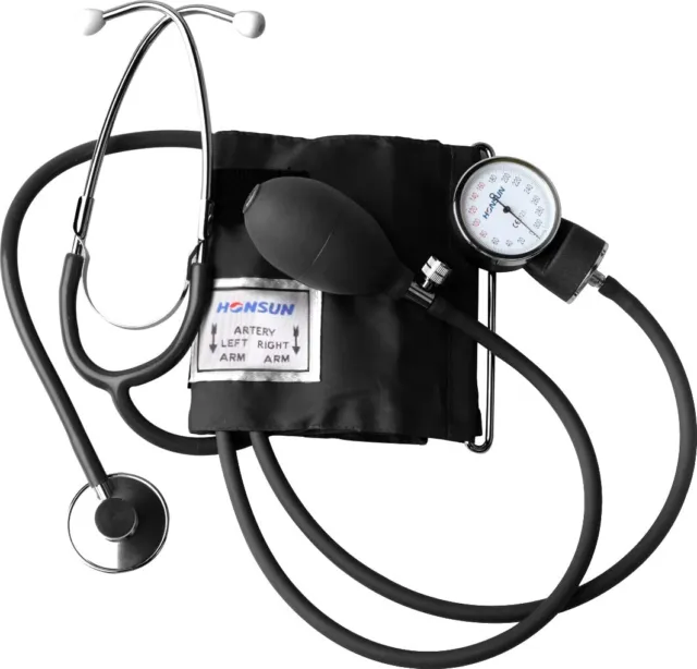Scian Aneroid Sphygmomanometer Stethoscope Manual Blood Pressure Monitor BP Kit