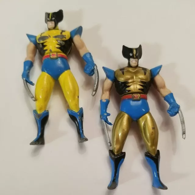 1994 ToyBiz STEEL MUTANTS  WOLVERINE in yellow and gold diecast X-MEN figures T1