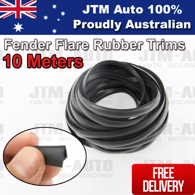 10m Meters Wheel Arch Fender Flare Rubber Trims Seals Flares Fenders