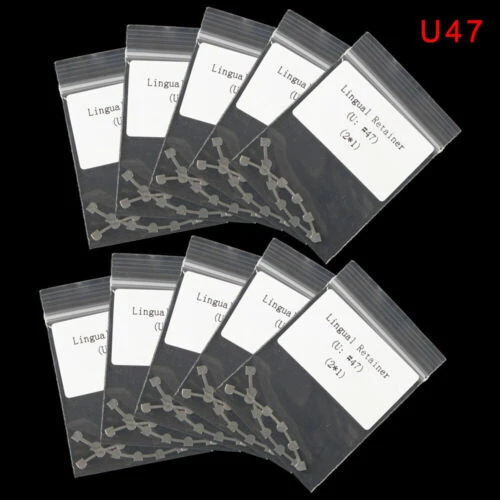20 Bag Dental Orthodontic Bondable Lingual Retainer Mesh Base Marked Wire U47