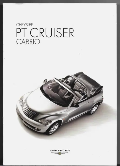 Chrysler PT Cruiser Cabrio 2006-07 UK Market Sales Brochure 2.4 Touring Limited