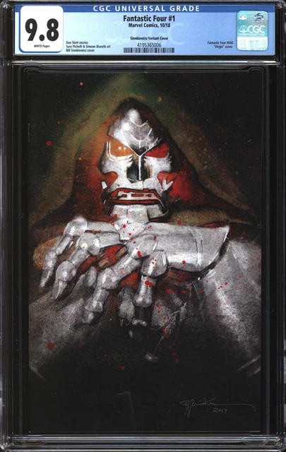 Fantastic Four (2018) #1 Bill Sienkiewicz Variant CGC 9.8 NM/MT