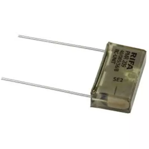 CONDENSATORE 100n+100R X2 250Vca PMR209 RIFA