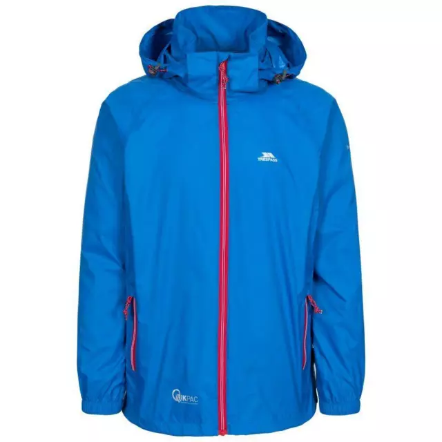 Trespass wasserdichte Jacke Herren Frauen Verpackung Regenmantel mit Kapuze Qikpac X