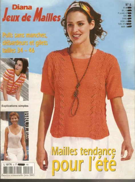 LIVRE CATALOGUE TRICOT CROCHET FEMME    T 34/46   « Diana