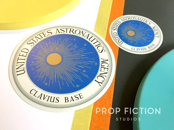 2001: A SPACE Odyssey - Prop USAA Clavius Base Stickers / Set Dressing ...