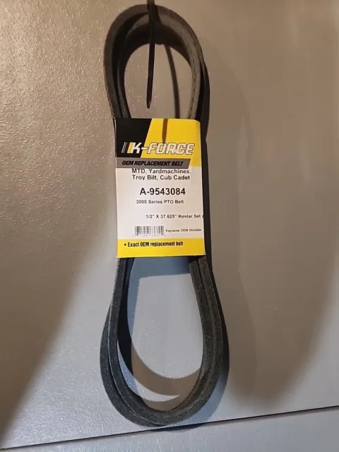 K-FORCE CUB CADET/MTD/TROY BILT  A9543084 Set of Two (2) PTO DRIVE BELTS