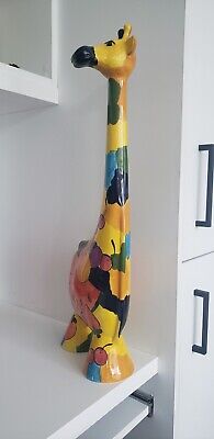Original Turov Art Ceramics Giraffe 26 Inches Figurine Signed & Sticker Label #