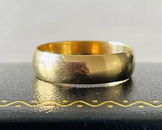 SOLID  9CT GOLD 4.9mm WEDDING RING-SIZE  L  POLISHED  Hallmarked