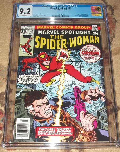 Marvel Spotlight 32 Cgc 9.2- White Pages- 1St App. Spider Woman!!-1977-Gem Case!