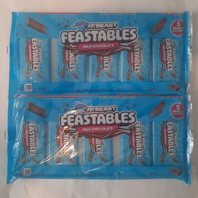 MR BEAST FEASTABLES MrBeast Bar - Milk Chocolate - 1.24oz / 35g - 10 ...
