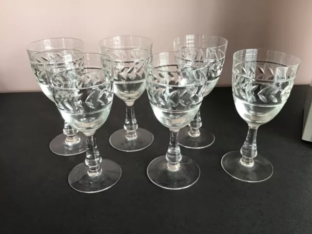 6 verres à vin KOBLENZ Cristal de Sèvres