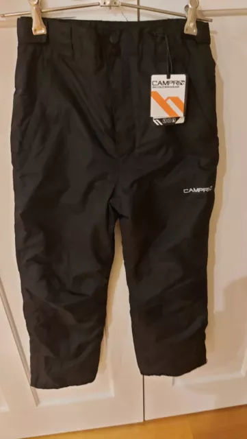 BNWT Kids Boys Campri Size 11-12 Black Ski Snow  Pants