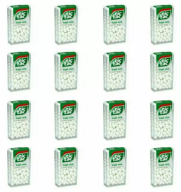 Pack of 12 Tic Tac Fresh Mint Flavour Candy ,7.2 g Each + Fresh Stock Free Ship