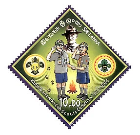 Sri Lanka 2016 Timbre du centenaire des scouts louveteaux