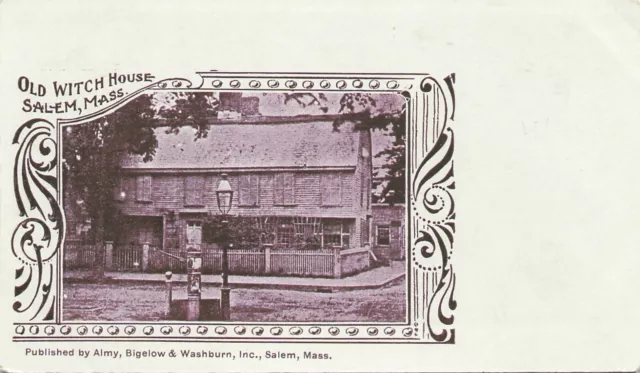 Old Witch House Salem Massachusetts 1898 Private Mailing Card Postcard