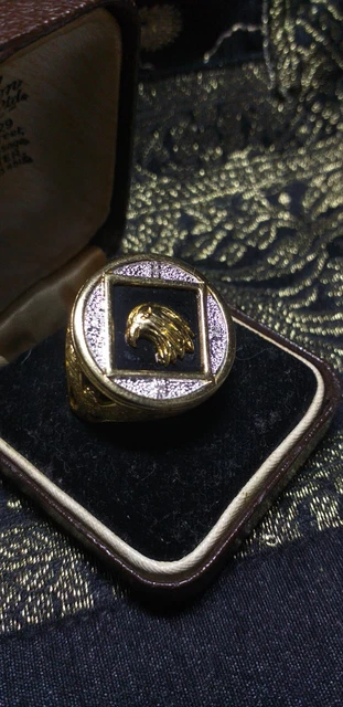 Bague Vintage Années 90 En Argent Sterling 925 Avec Aigue-marine Martelée - Taille 8.5