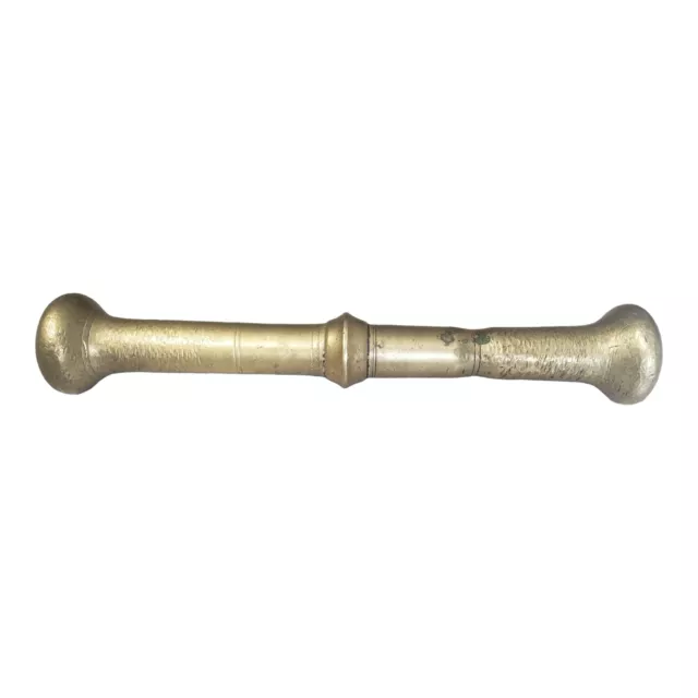 Antique 19th century Brass Pestle - 9.25" 2lbs