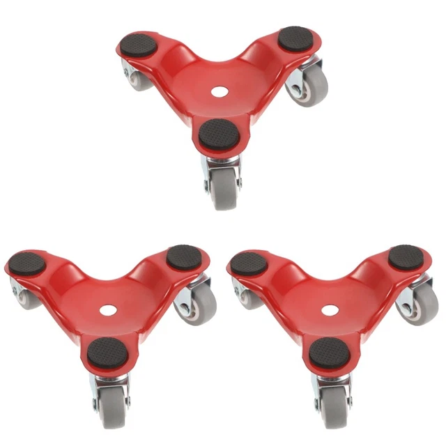 3x ruota universale metallo  3 ruote conveniente carrello mobile movimentatore